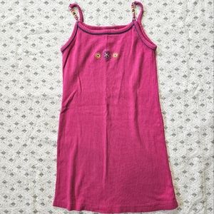 Basic Image Floral Embroidered Dress